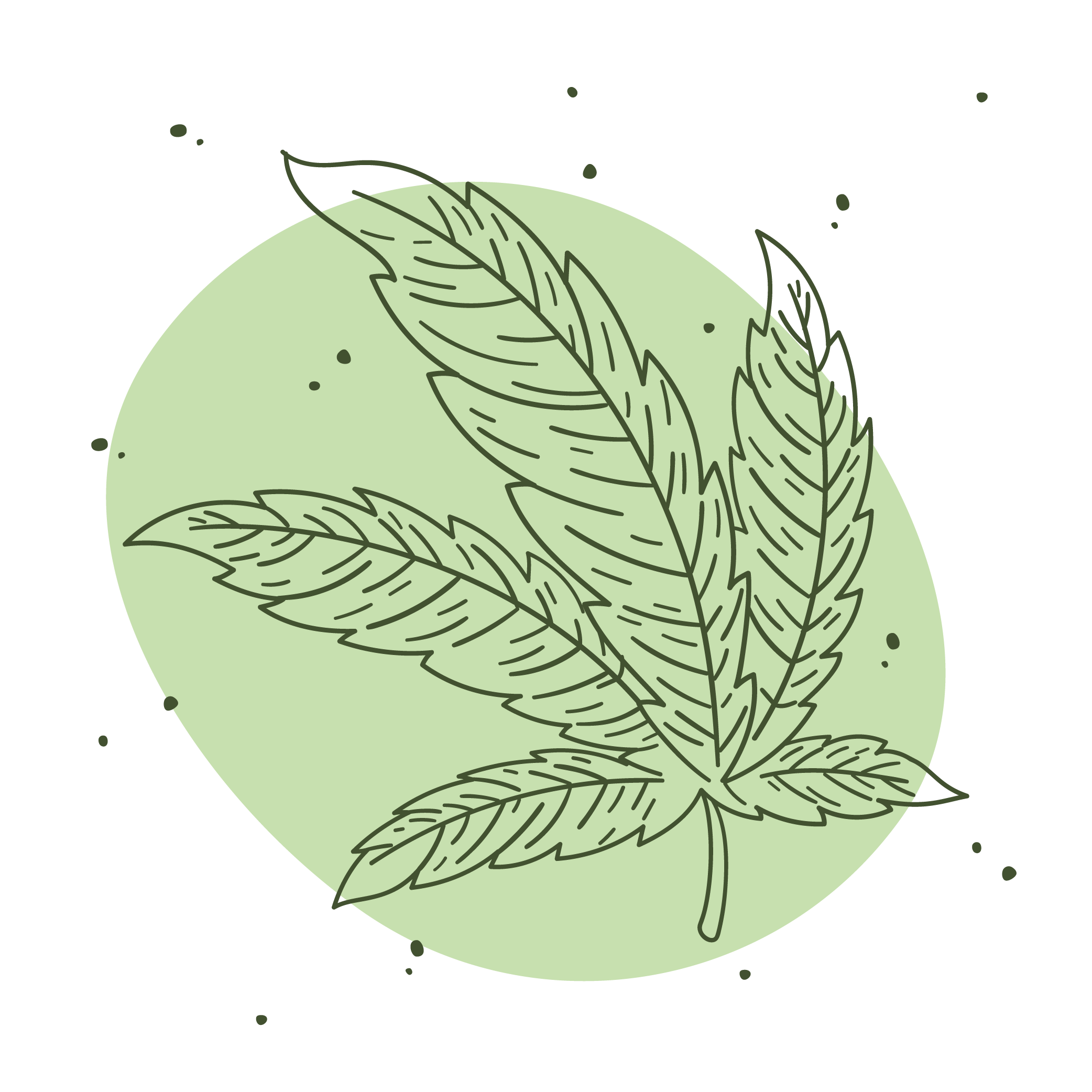 ilustración de hoja de marihuana